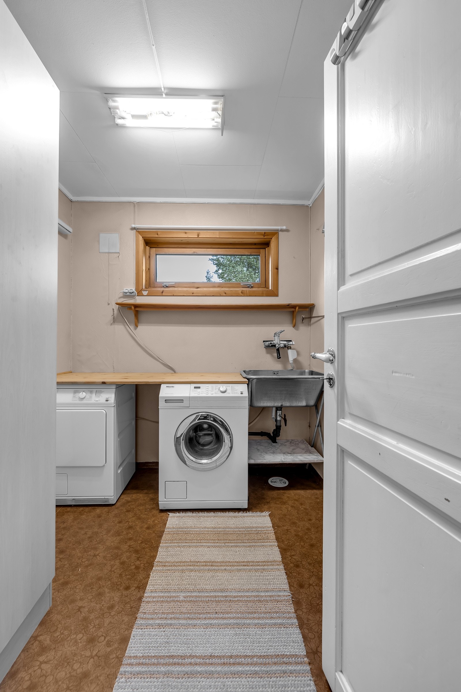 Vaskerommet er strategisk plassert innenfor inngangspartiet i 1. etasje Galleribilde