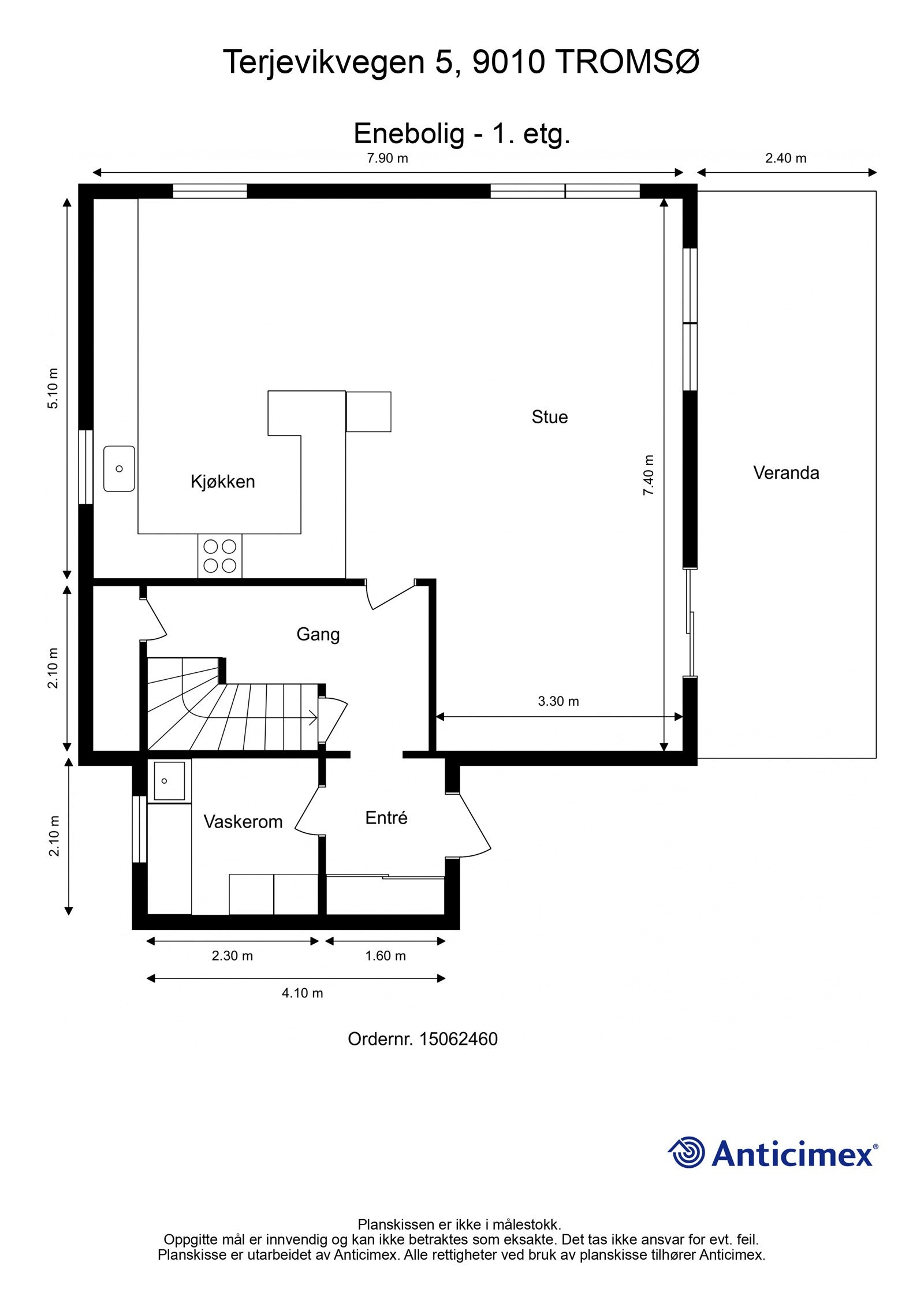 Plantegning 1. etasje Galleribilde