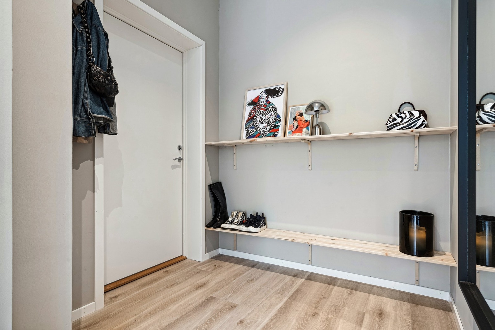 Her har du plass til oppbevaringsmøblement. Galleribilde
