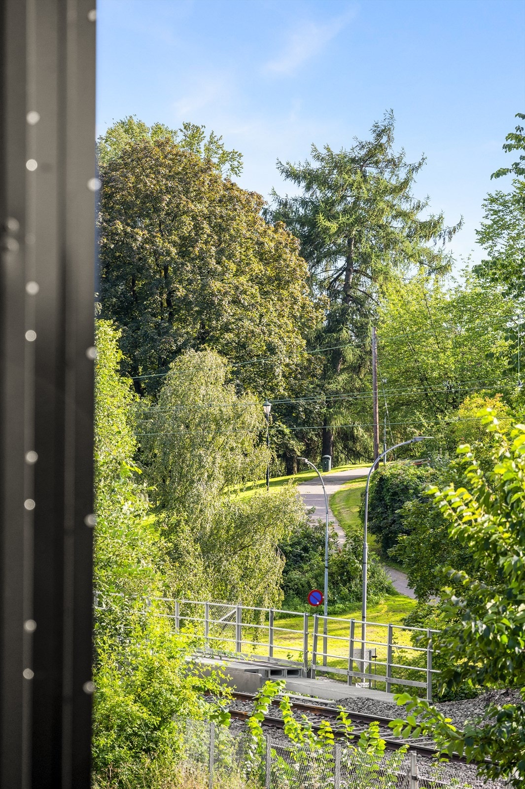 Hyggelig og frodig utsikt mot Kampen-parken Galleribilde