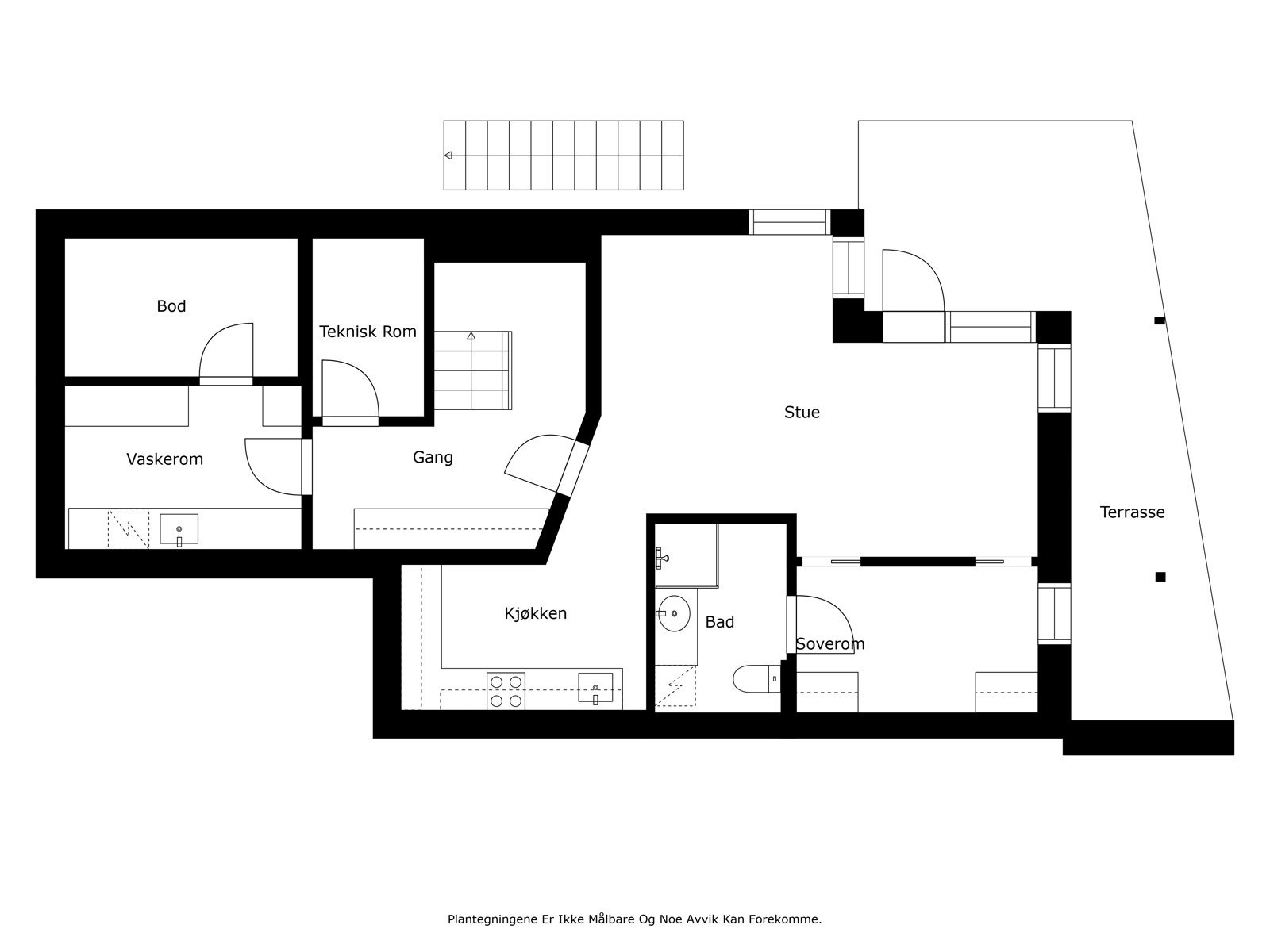 Plantegning u. etg. Galleribilde
