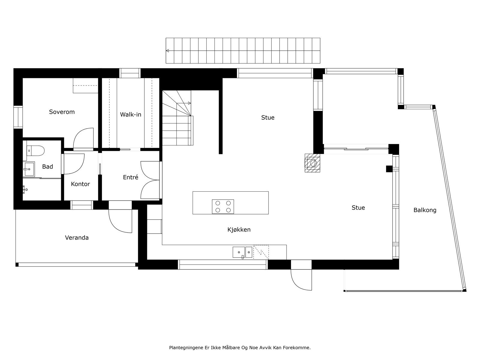 Plantegning 1. etg. Galleribilde