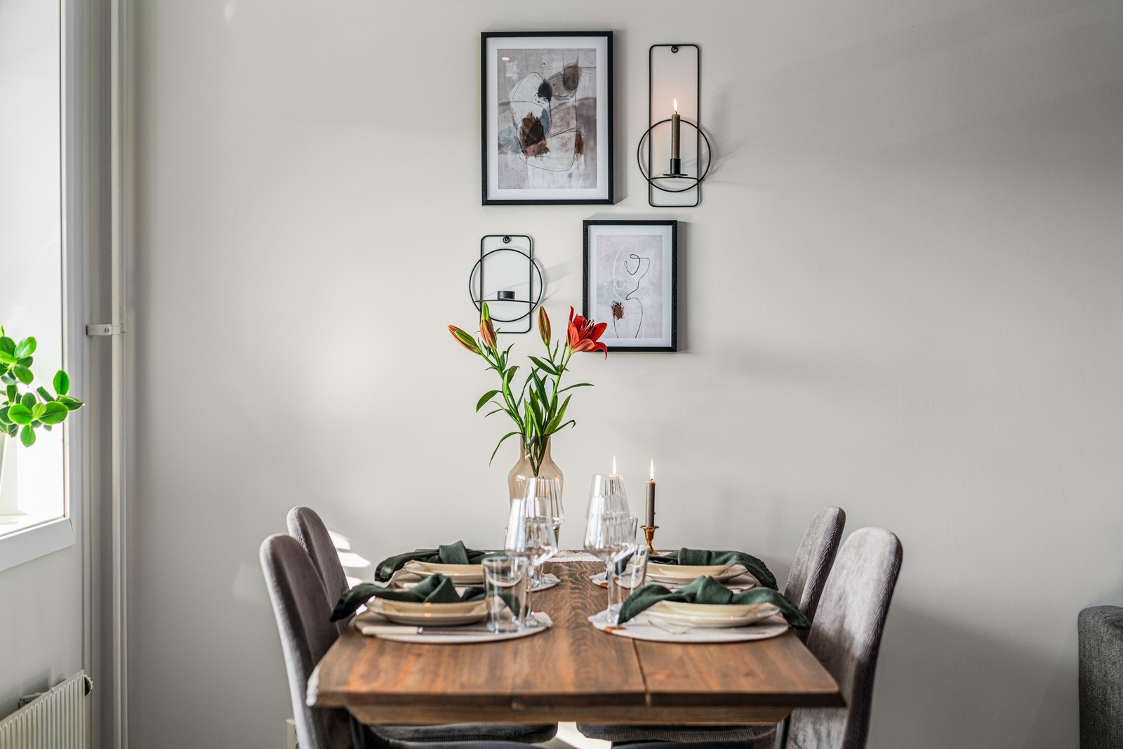 Her kan familie og venner samles til hyggelige middagsselskap. Galleribilde