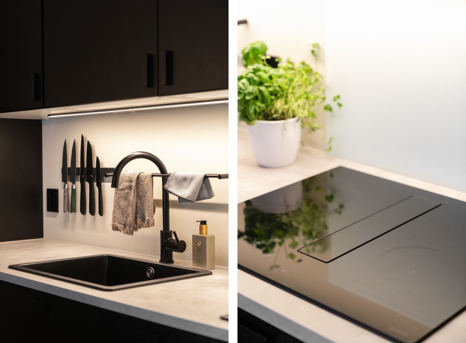 Av integrerte hvitevarer kan nevnes stekeovn, mikrobølgeovn, kaffemaskin platetopp m/integrert avtrekk, oppvaskmaskin, kjøleskap med frys. Galleribilde