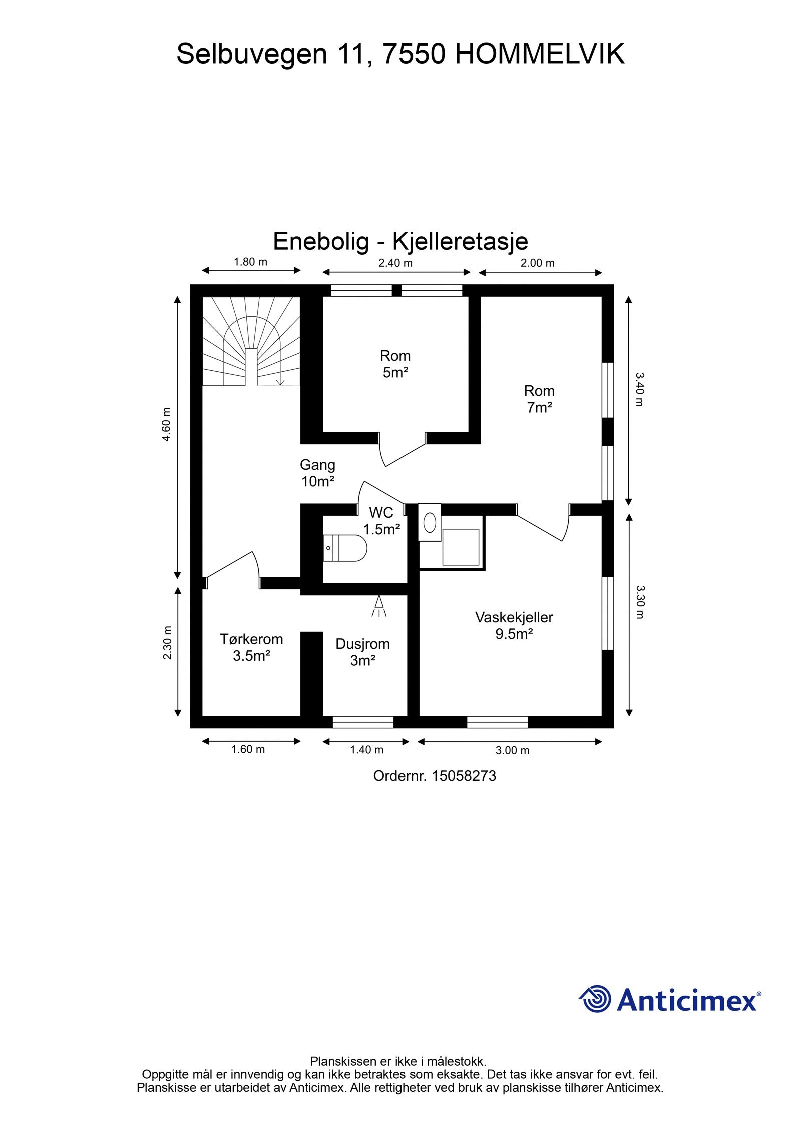 Plantegning - Kjelleretasje Galleribilde