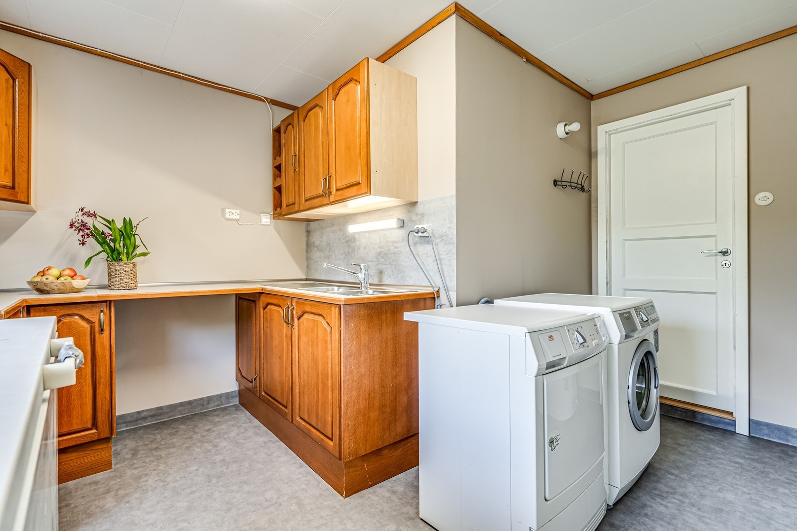 Vaskerommet er renovert i nyere tid Galleribilde