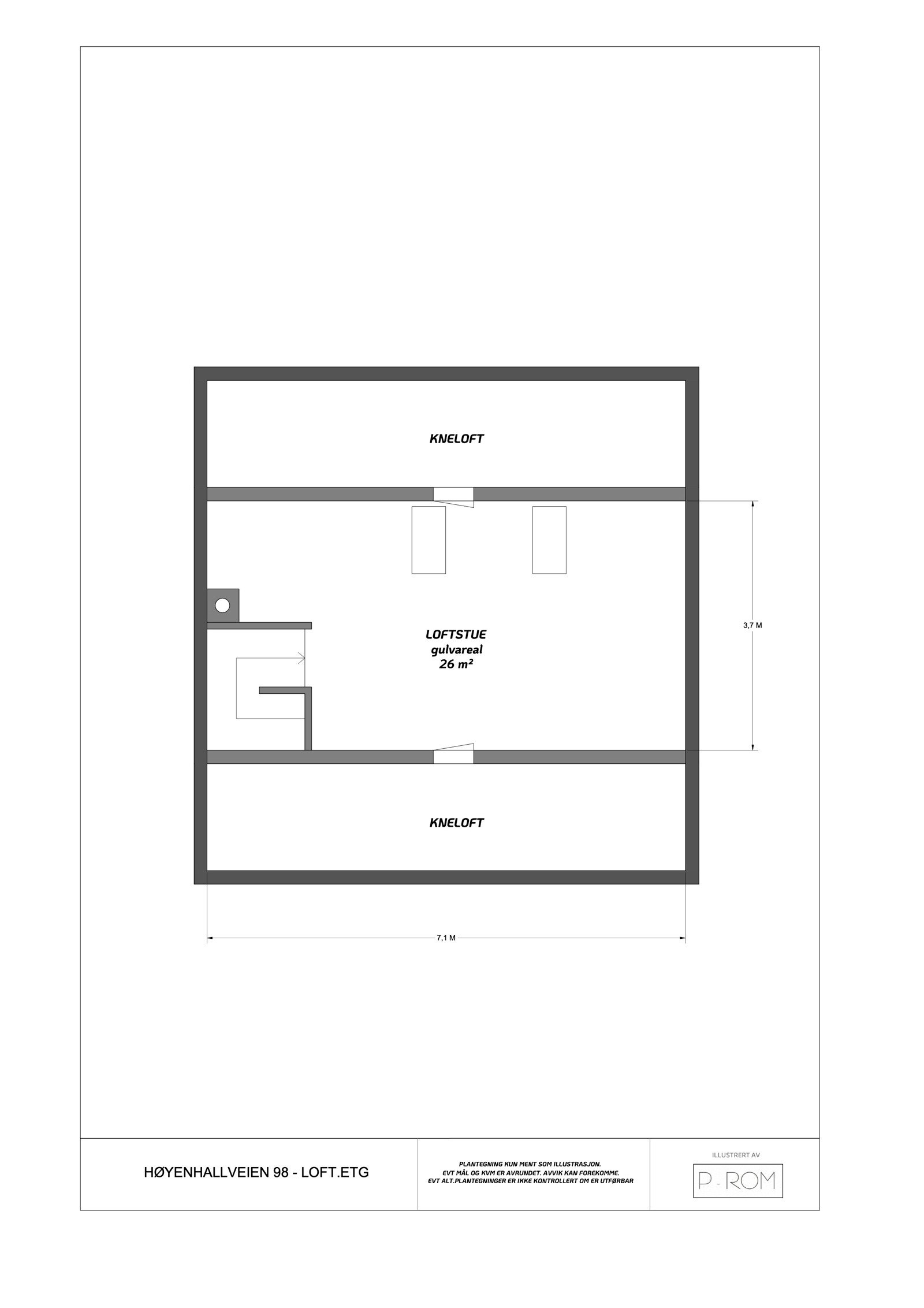 Loftetasjen har uendelige mulighetsområder. Galleribilde