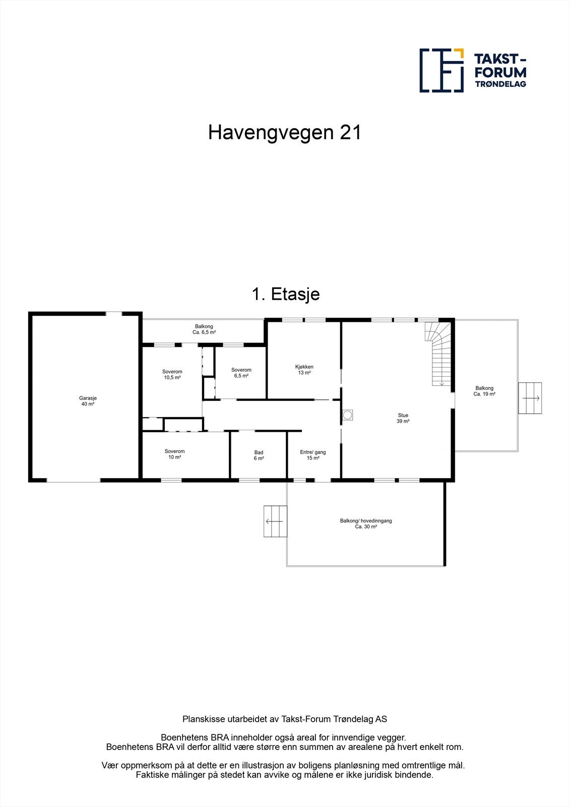 Plantegning - Første etasje Galleribilde