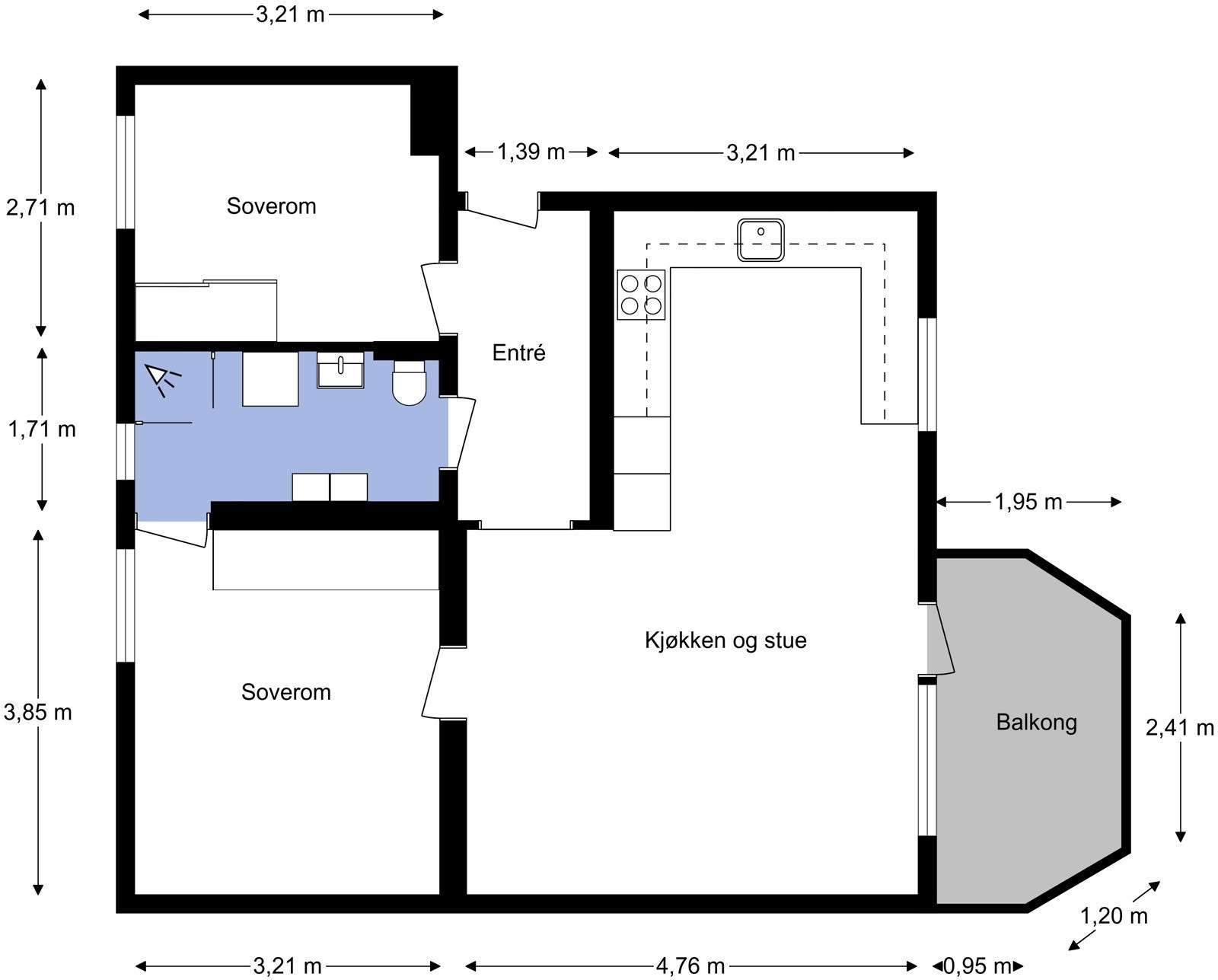 Planskisse Galleribilde