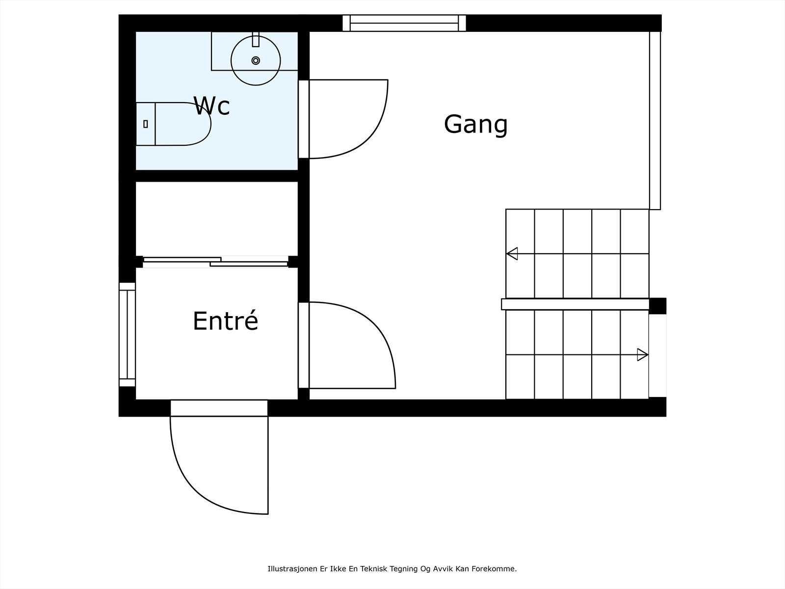 1.etg halvplan. Galleribilde