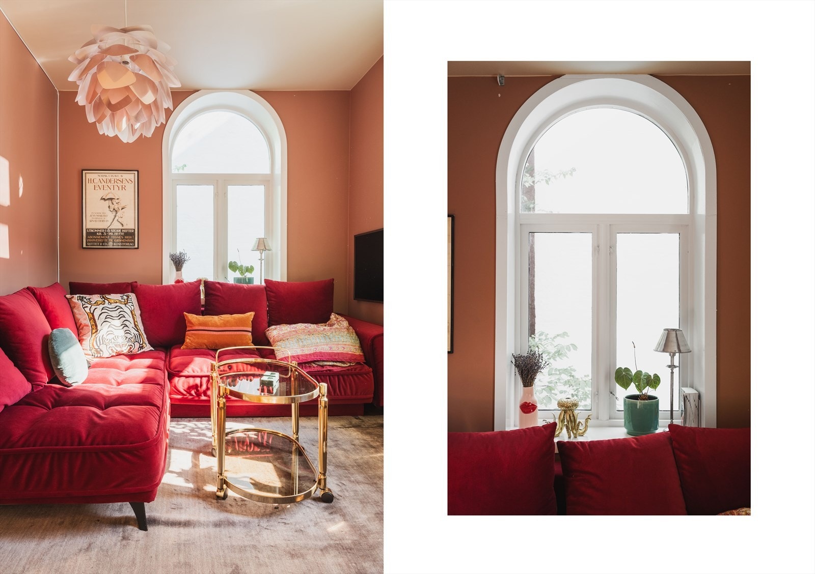 Stue/soverom. Hyggelig oppholdsrom som i dag er innredet som tv-stue. Galleribilde