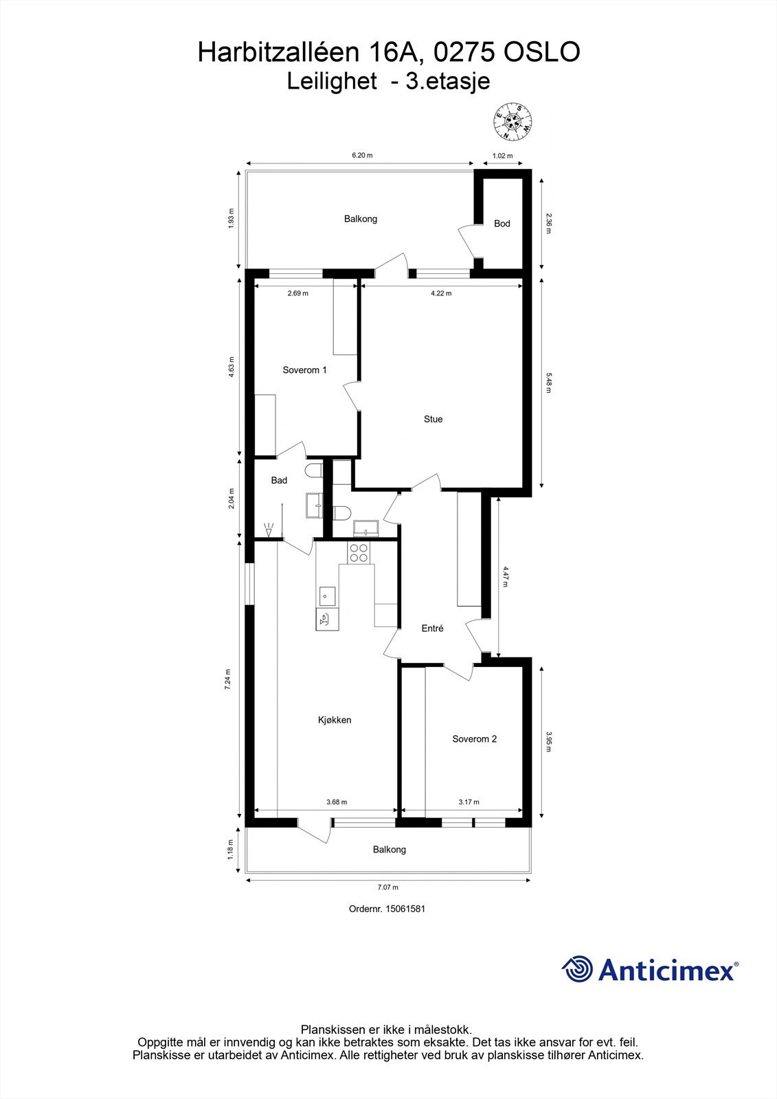 Planskisse Galleribilde