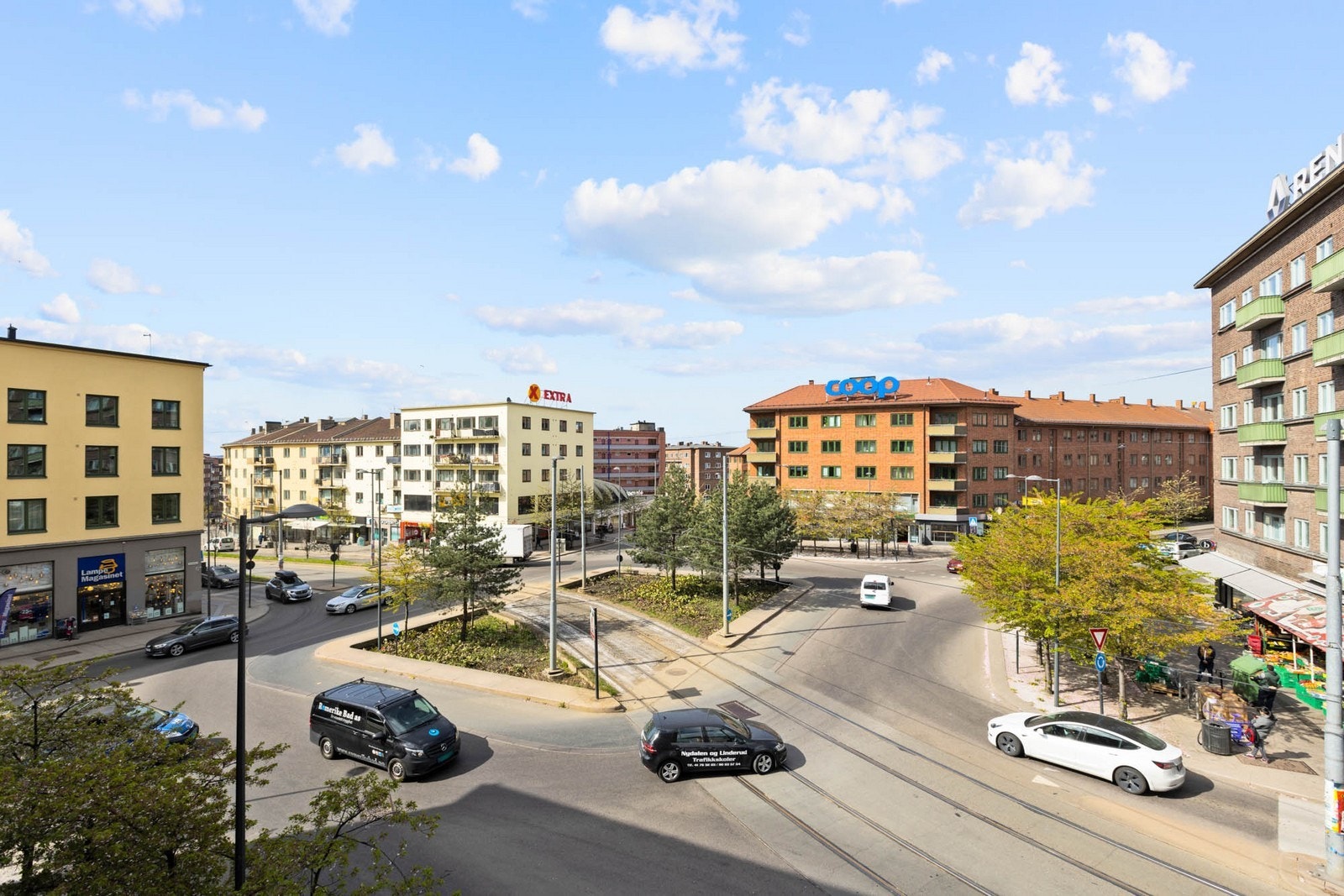 Utsyn fra balkongen Galleribilde