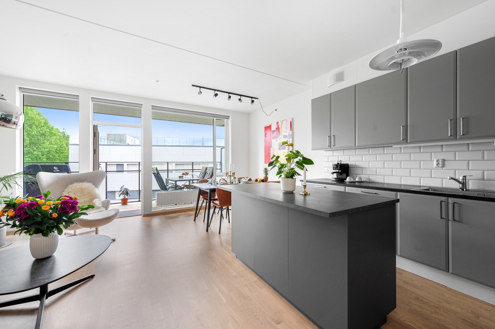 Her får du en moderne leilighet i et attraktivt og sentralt område i Kværnerbyen. Galleribilde