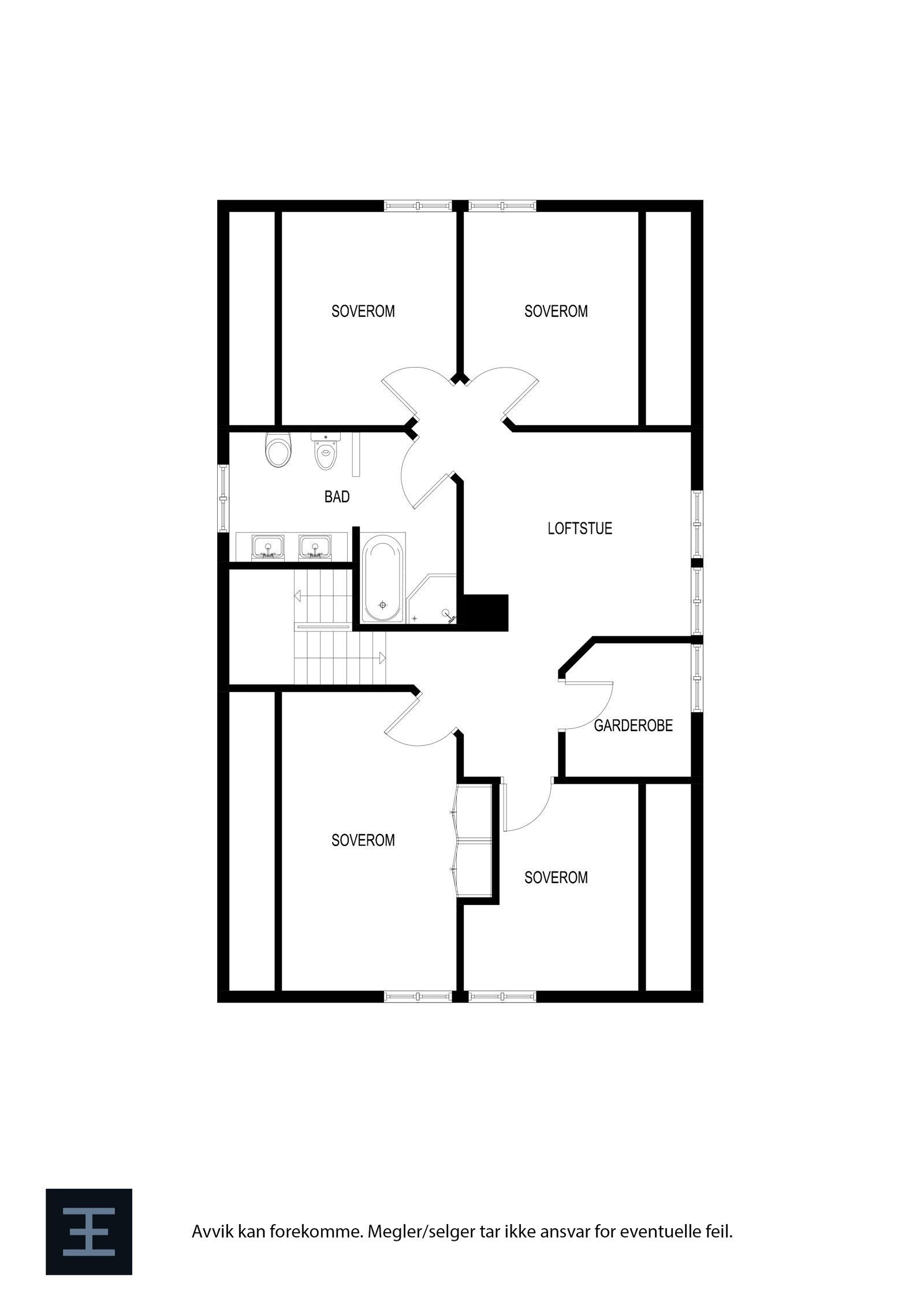 Plantegning - 2. etasje. Galleribilde