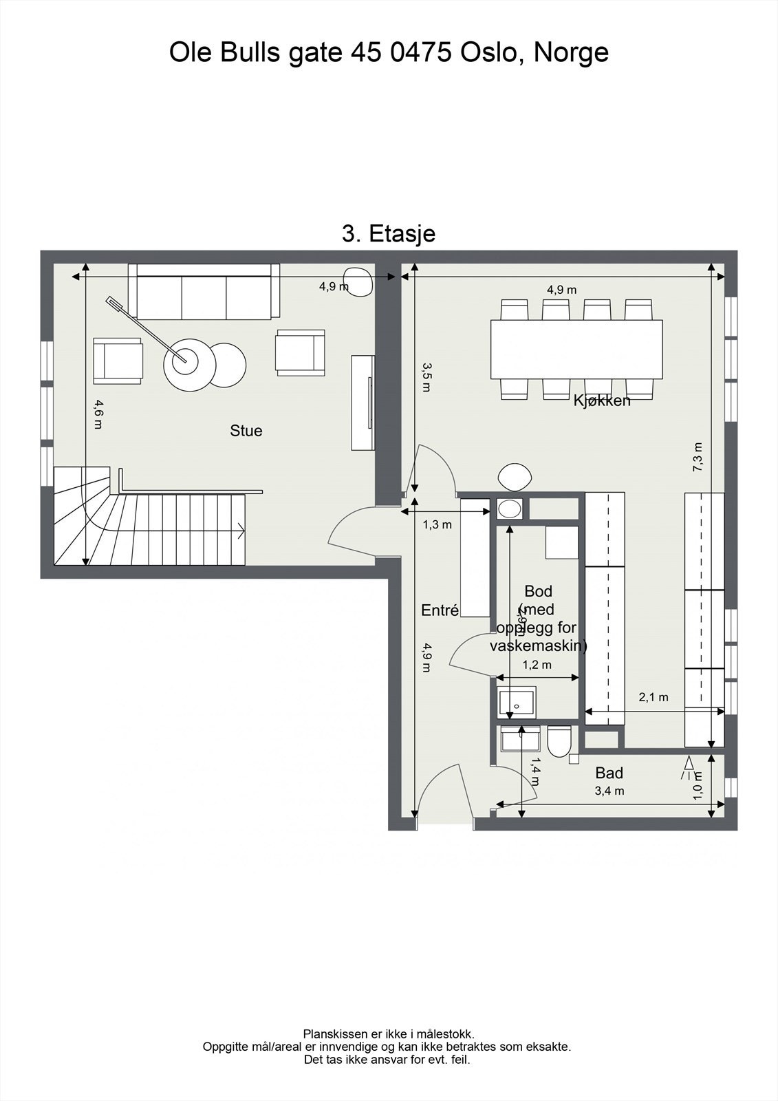 3.etg - Planskisse Galleribilde