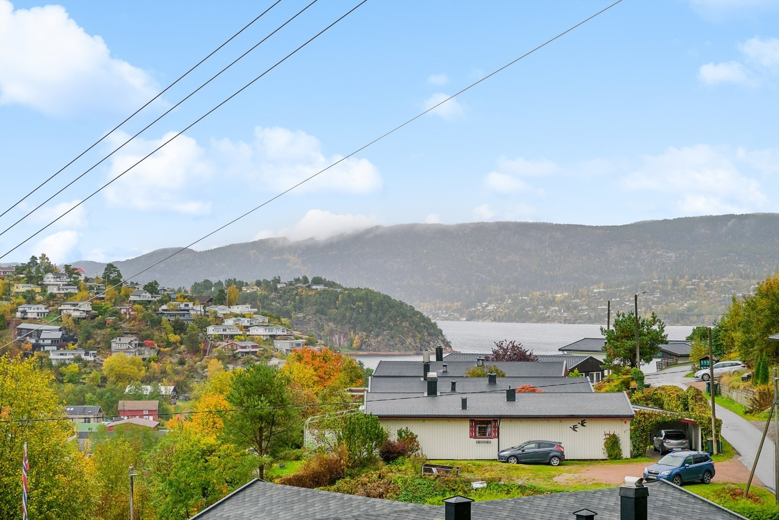 Herlig utsikt mot Drammensfjorden Galleribilde