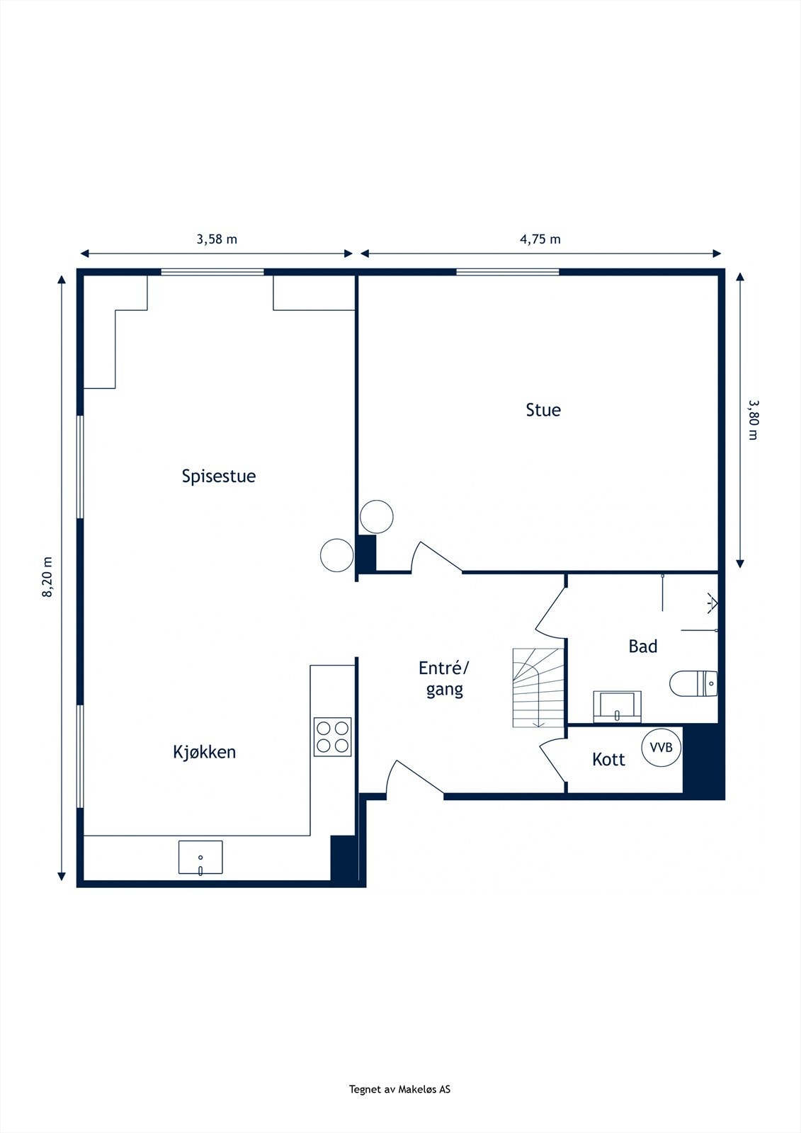 Plantegning 3. etasje. Galleribilde