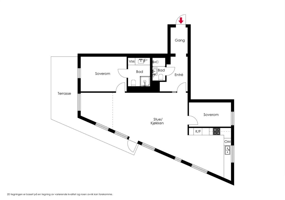 Plantegning - ikke målbar. Galleribilde