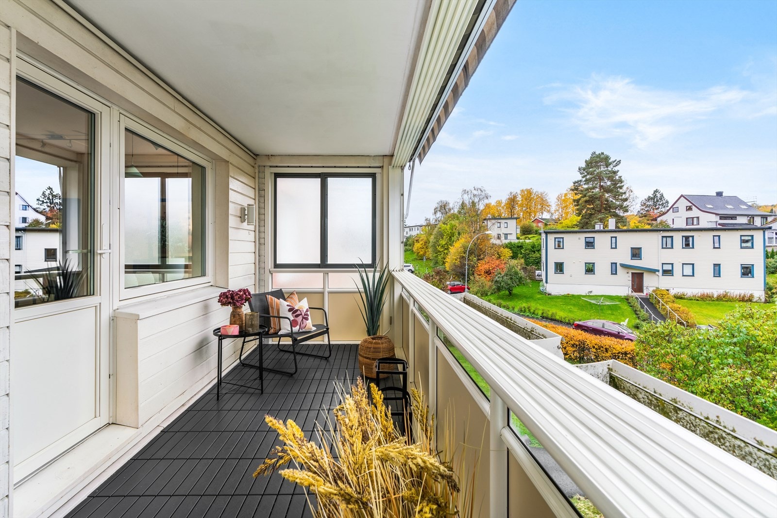 Hyggelig utsyn mot aksjelagets fellesareal. Galleribilde