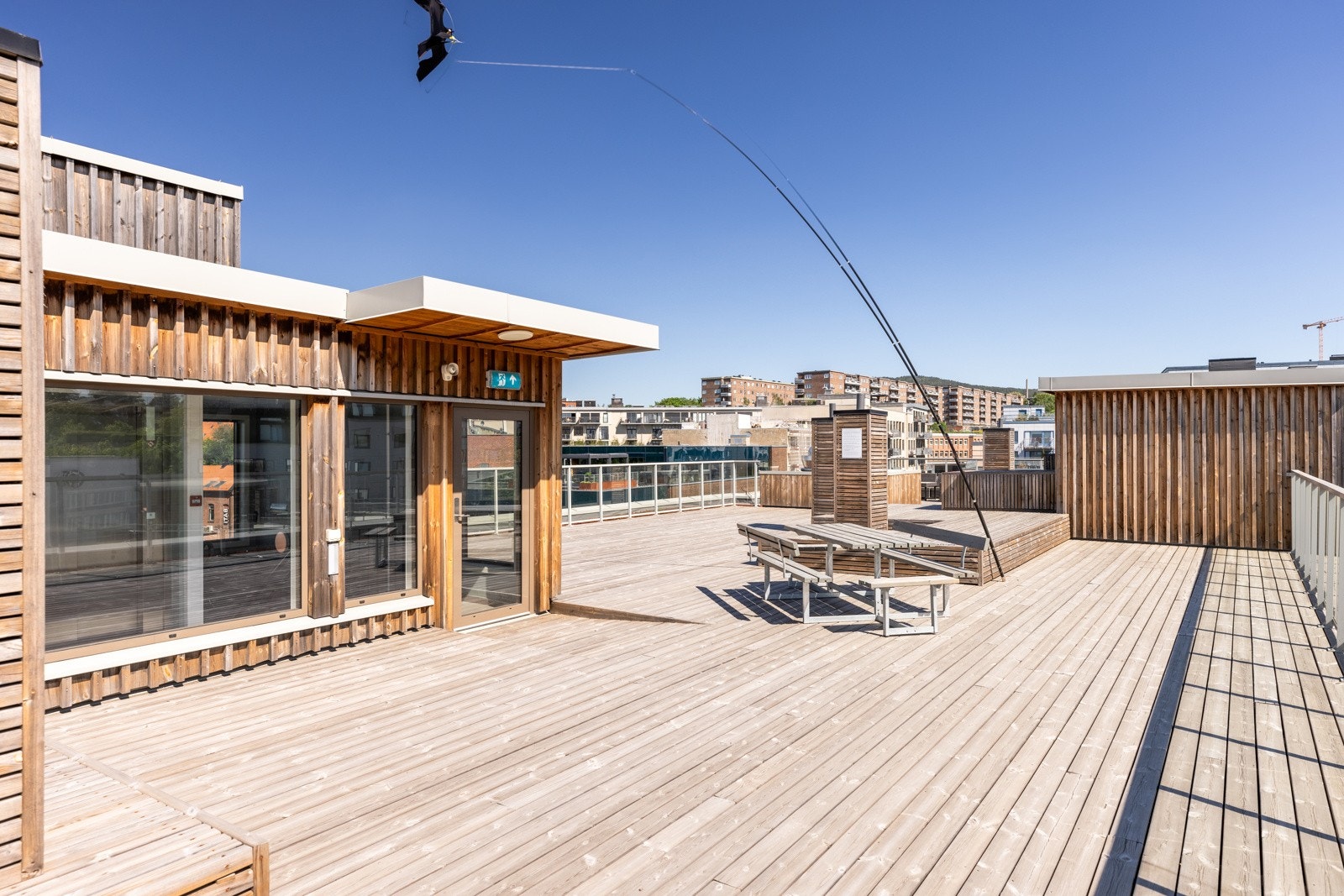 Borettslaget har felles takterrasse. Galleribilde