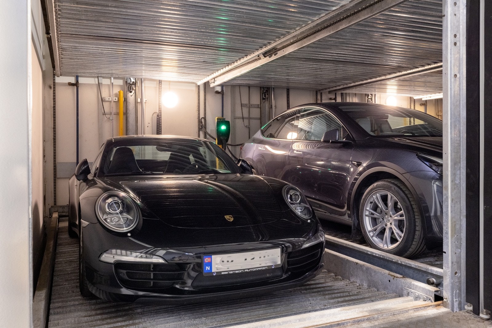 Parkeringsplass i felles garasjeanlegg med mulighet for å etablere el-bil lader Galleribilde