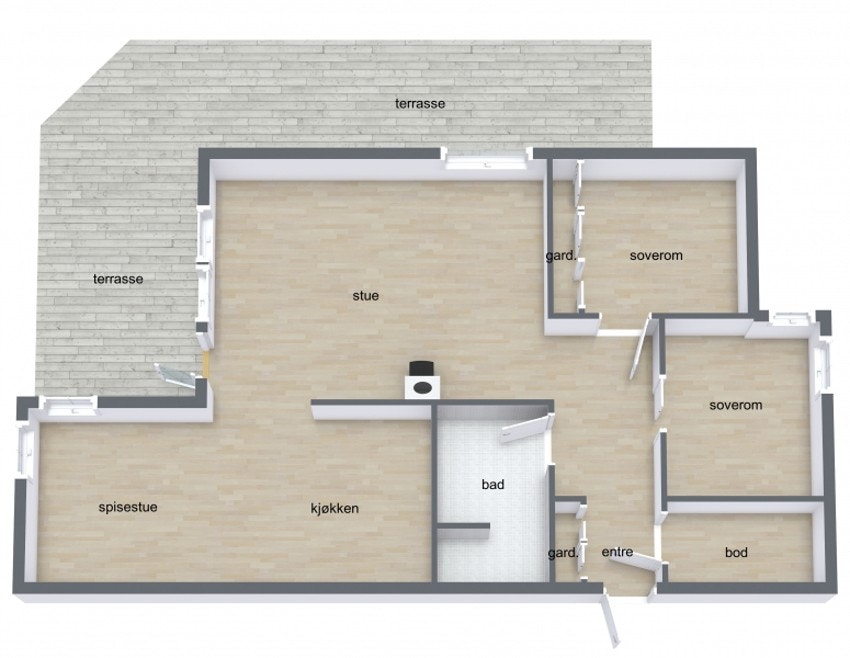 Plantegning. Galleribilde