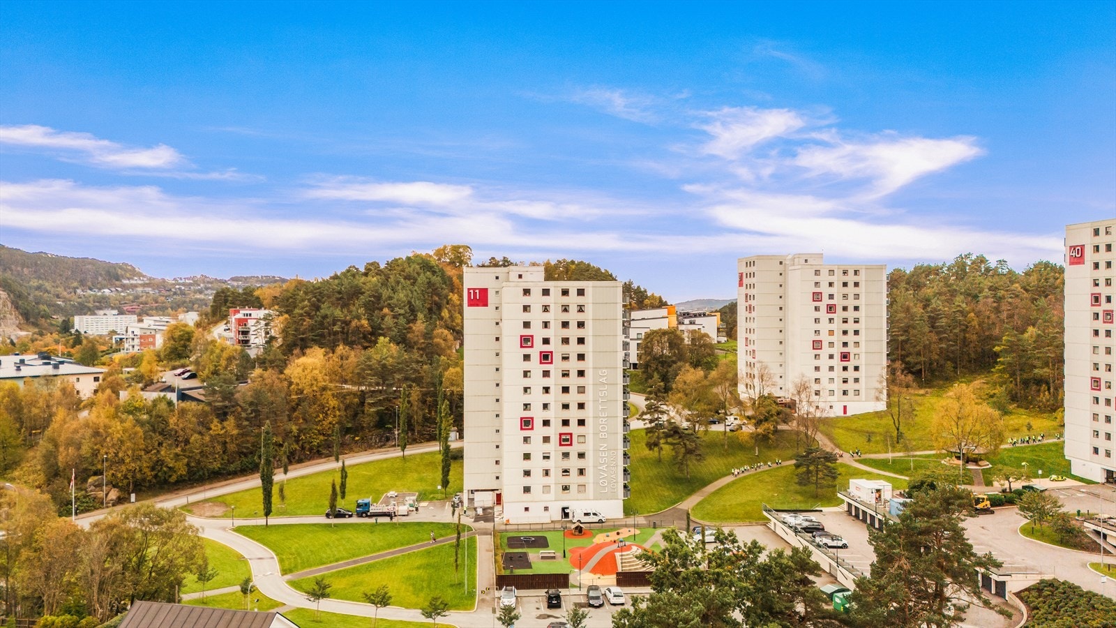 Leiligheten er i 6. etasje med adkomst via både heis og trapp Galleribilde