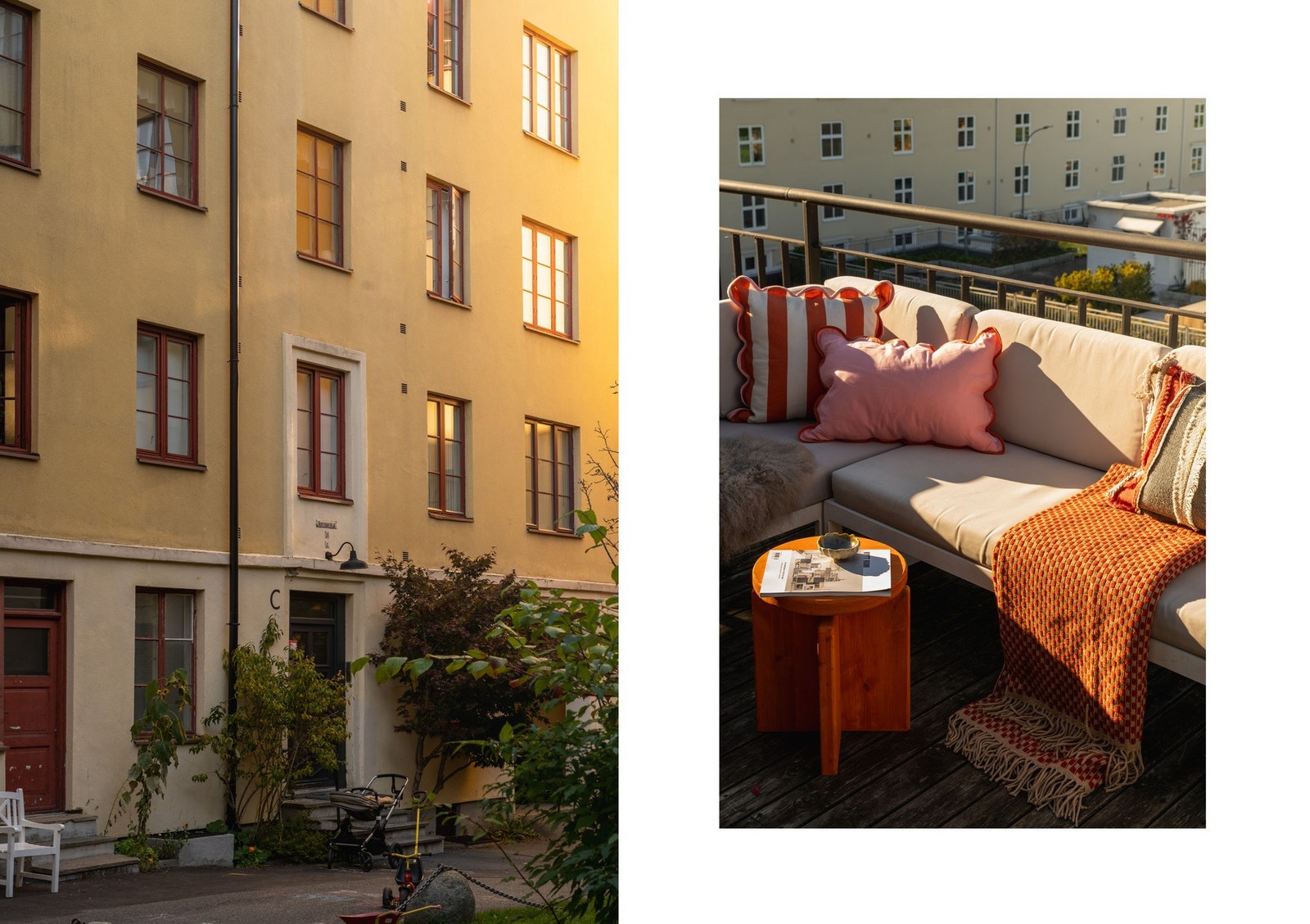 Uterom: Her har du flere muligheter enten du vil sette deg ut i bakgården eller opp på én av de to takterrassene. Galleribilde