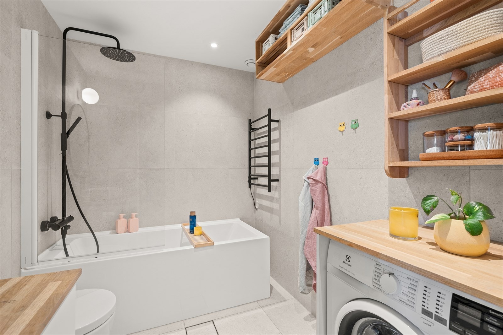 Her er det også opplegg for vaskemaskin Galleribilde