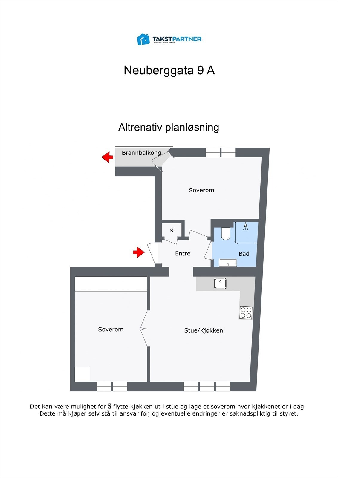 Alternativ plantegning Galleribilde