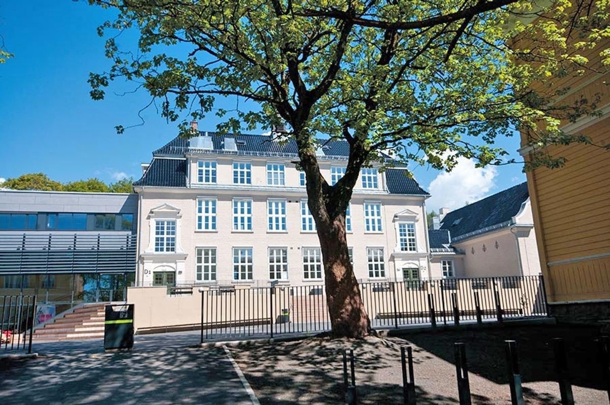 Grefsen Skole i kort- og sikker gange. Galleribilde