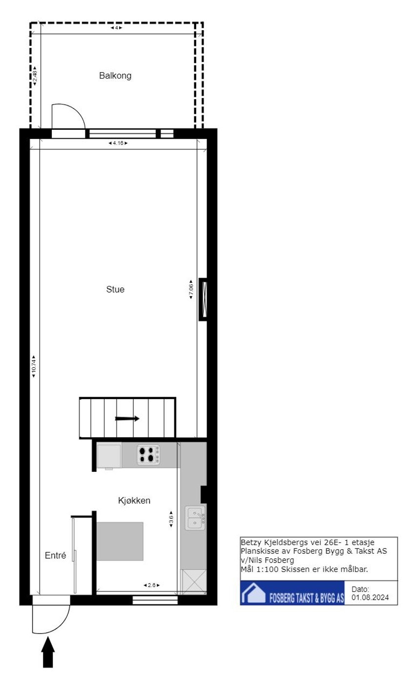 Planskisse hovedetasje. Galleribilde