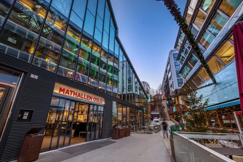...hvor man blant annet finner Mathallen. Galleribilde