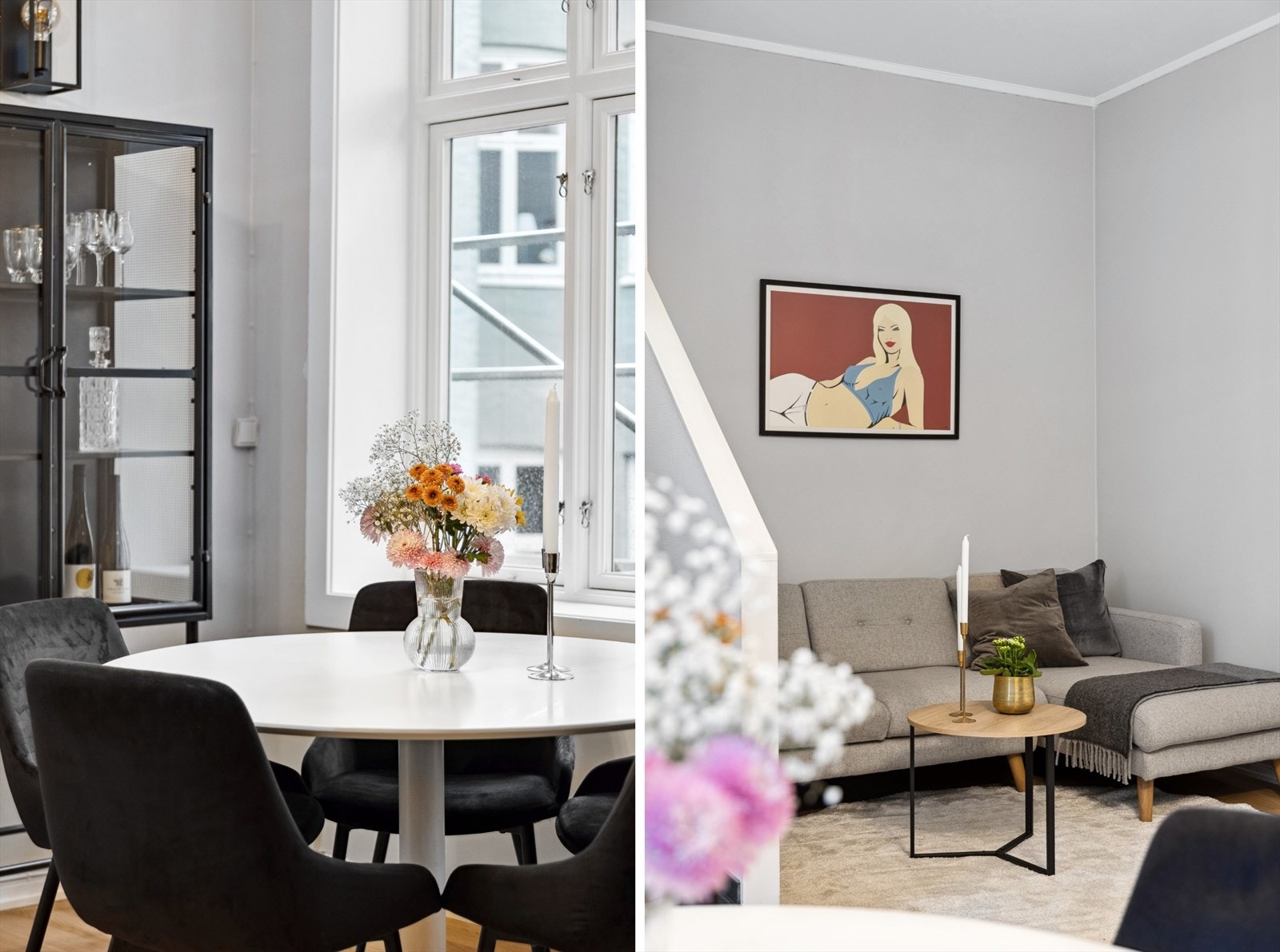 Stor og fin stue med generøs takhøyde. Galleribilde