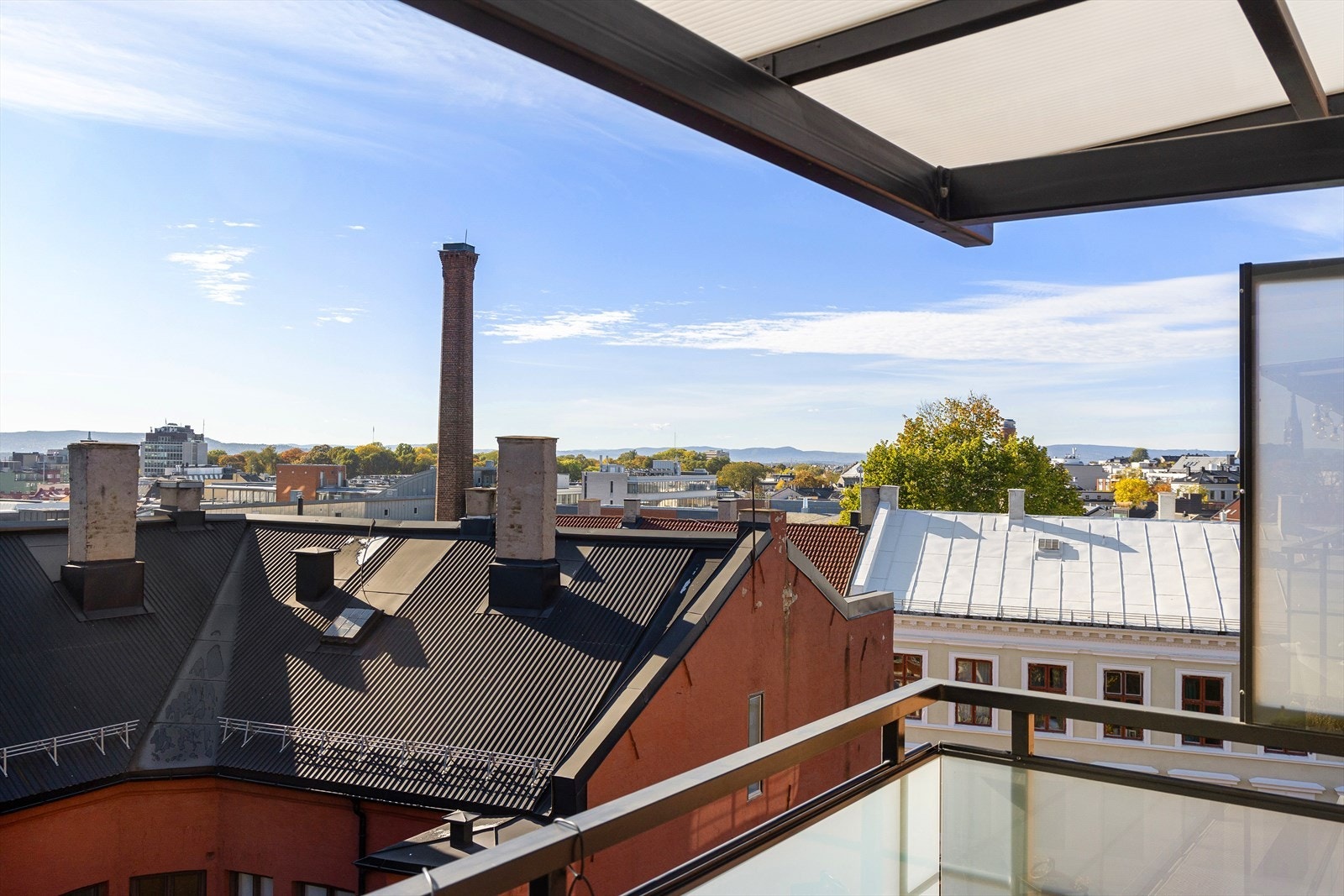 Fritt og åpent - ingen gjenboere eller sjenerende innsyn. Galleribilde