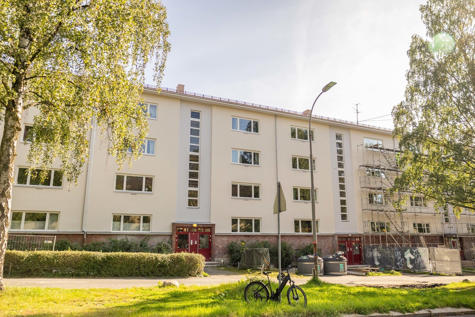 Fasade | Borettslaget består av 158 andelsleiligheter. Galleribilde