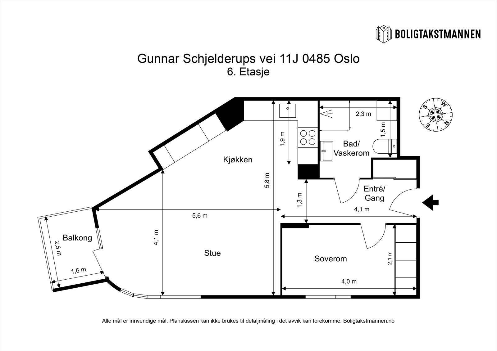 Plantegning til orientering. Galleribilde