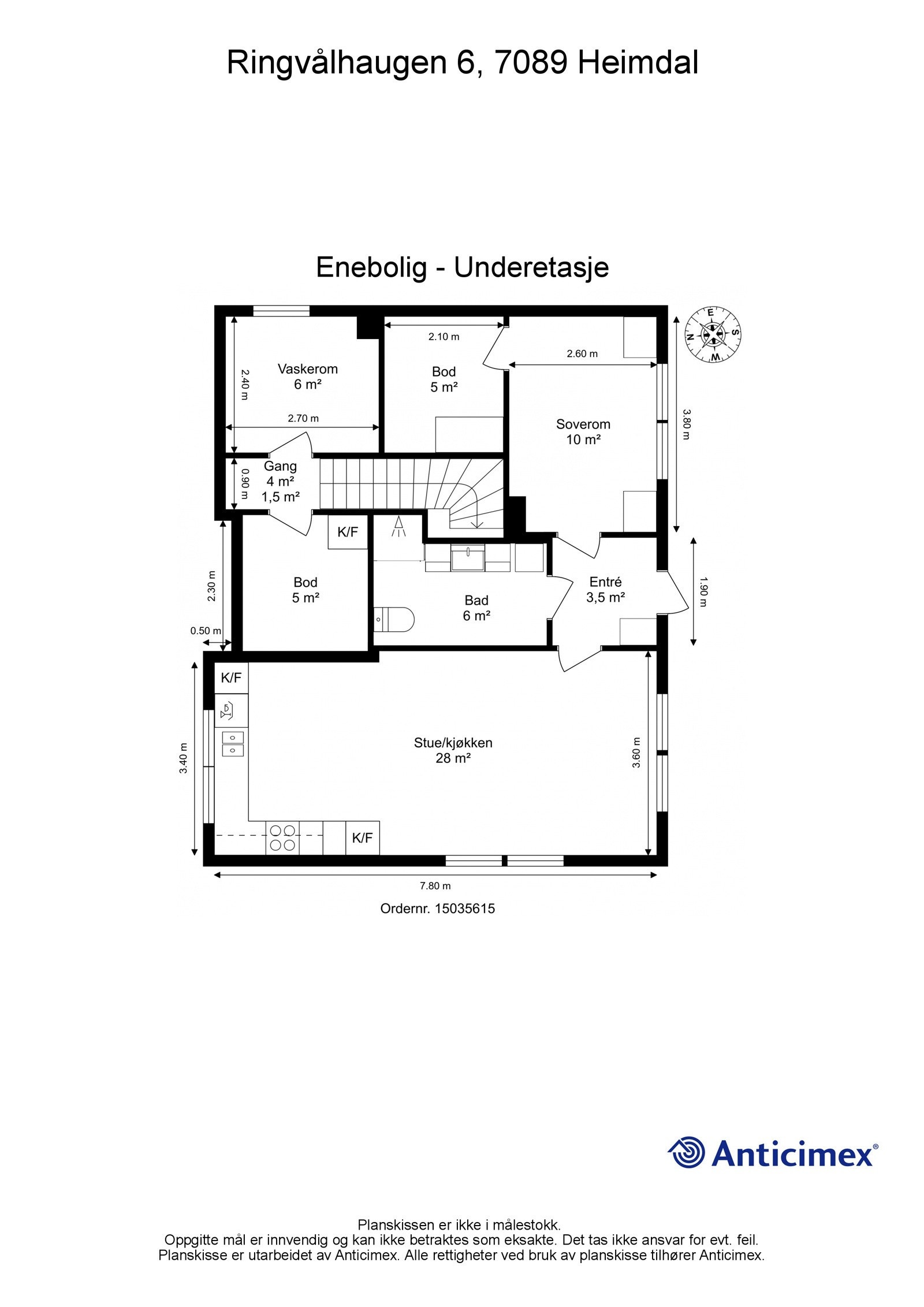Plantegning - Underetasje Galleribilde