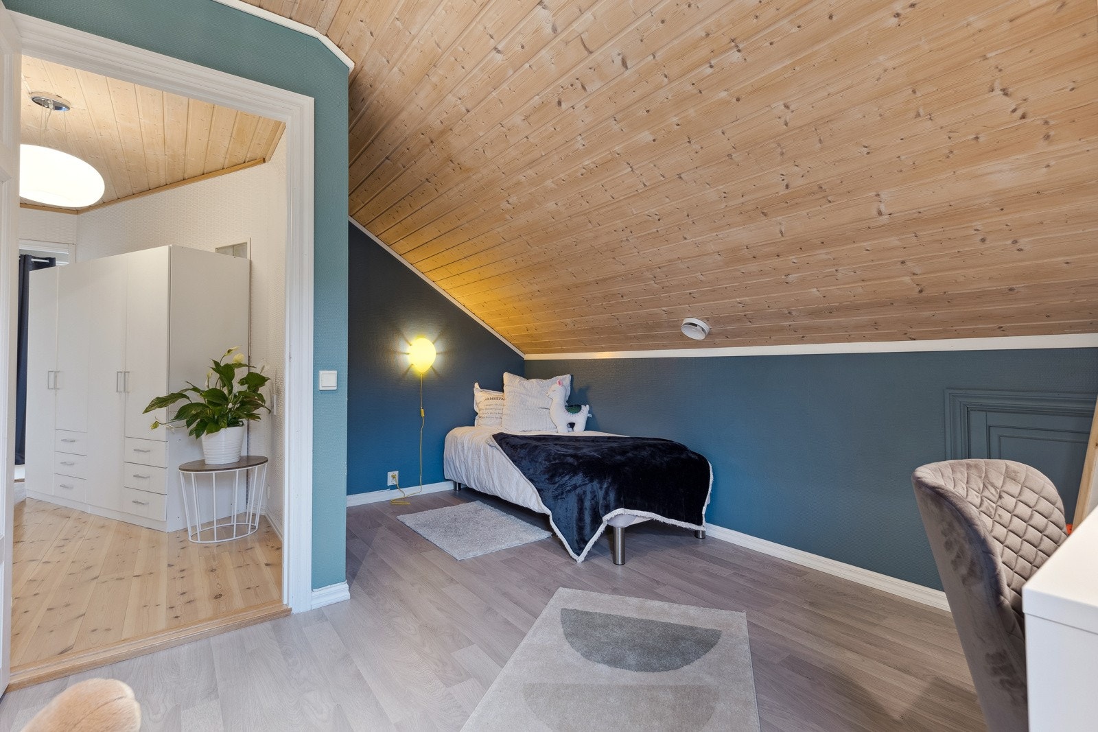 I loftsetasjen finner man tre soverom hvor alle tre er av god størrelse. Galleribilde