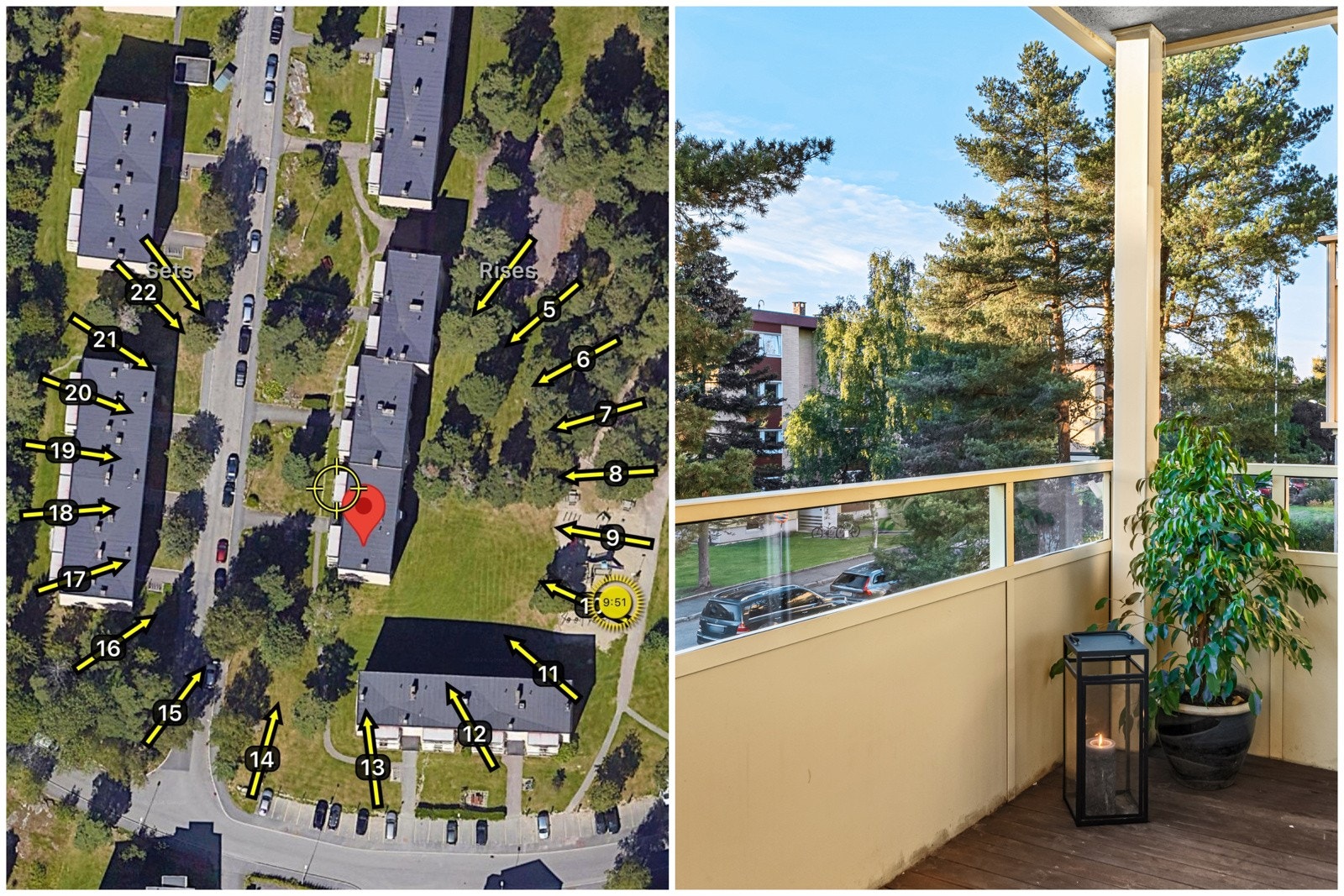 Den vestvendte beliggenheten sørger for meget gode solforhold på balkongen. Det er tillatt med elektrisk- og gassgrill på balkonger. Galleribilde