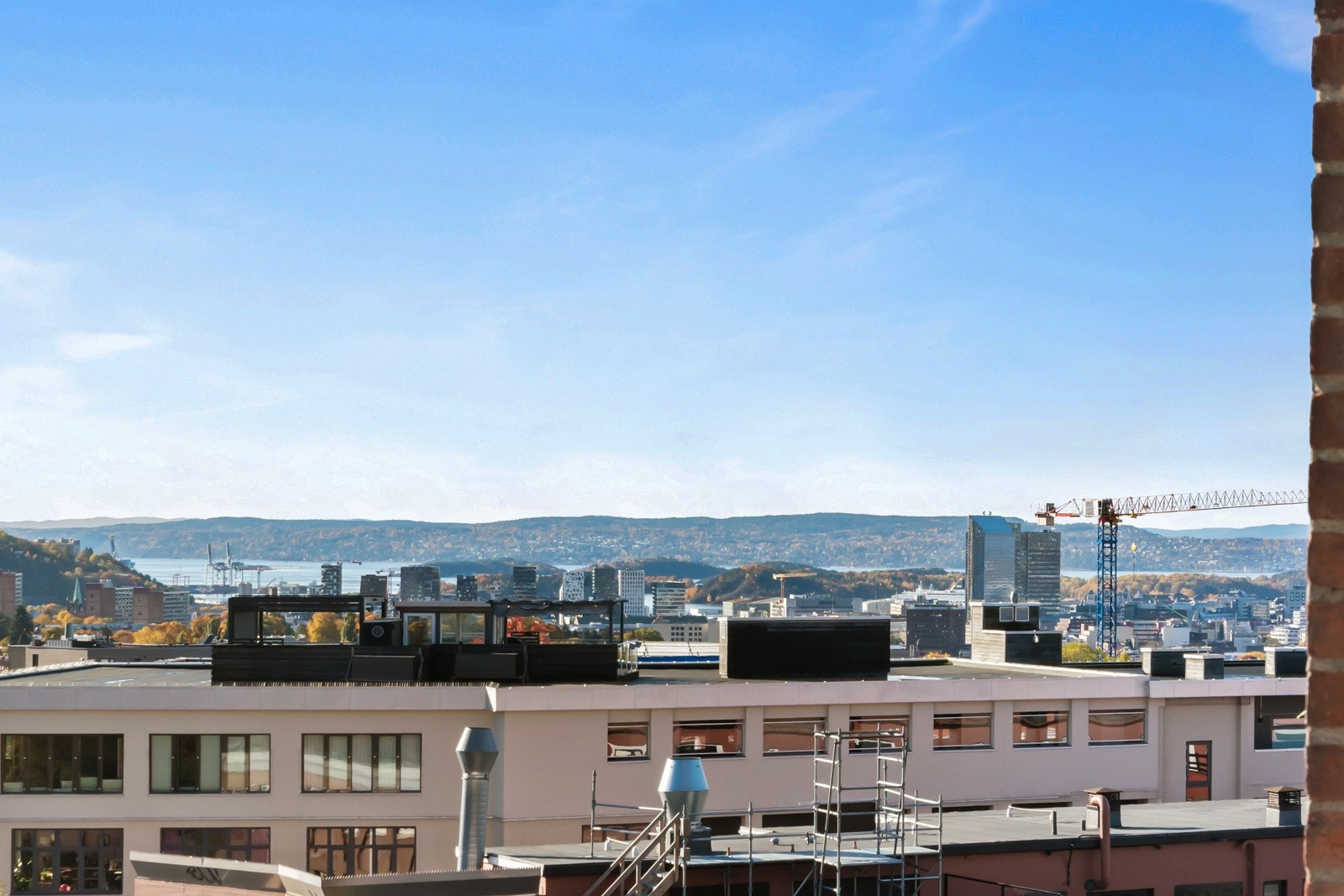 Svært fin utsikt over byen. Galleribilde