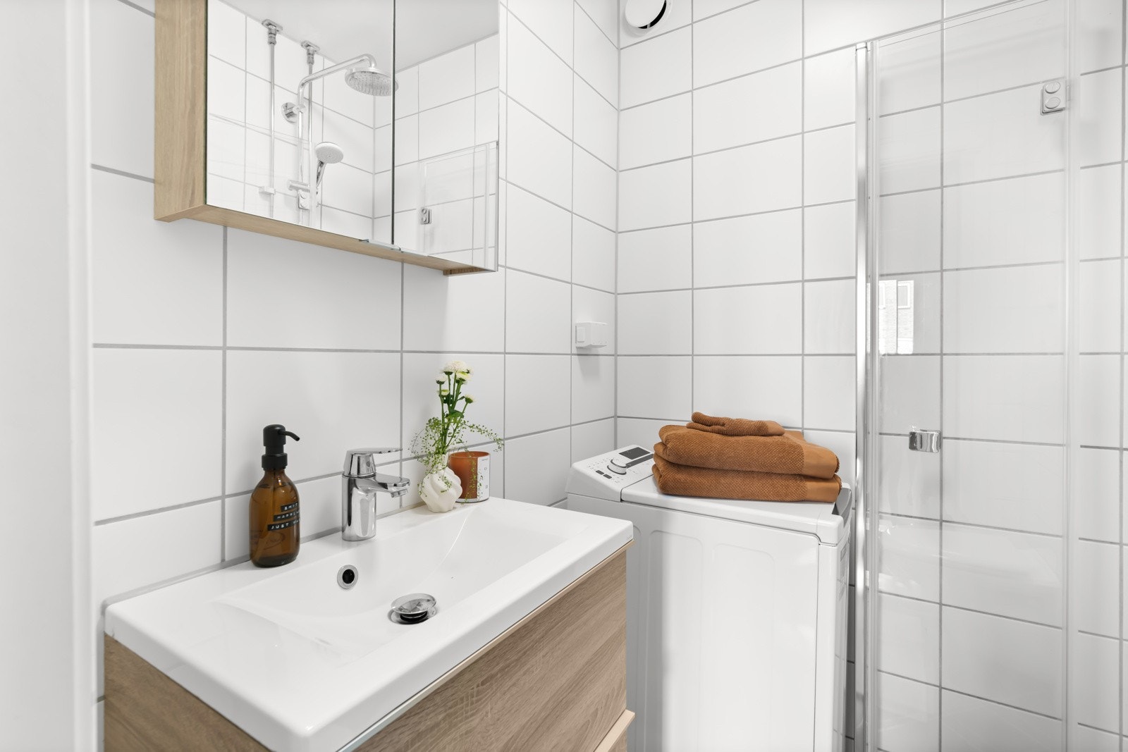 Det flotte badet ble pusset opp i regi av borettslaget i 2019. Galleribilde