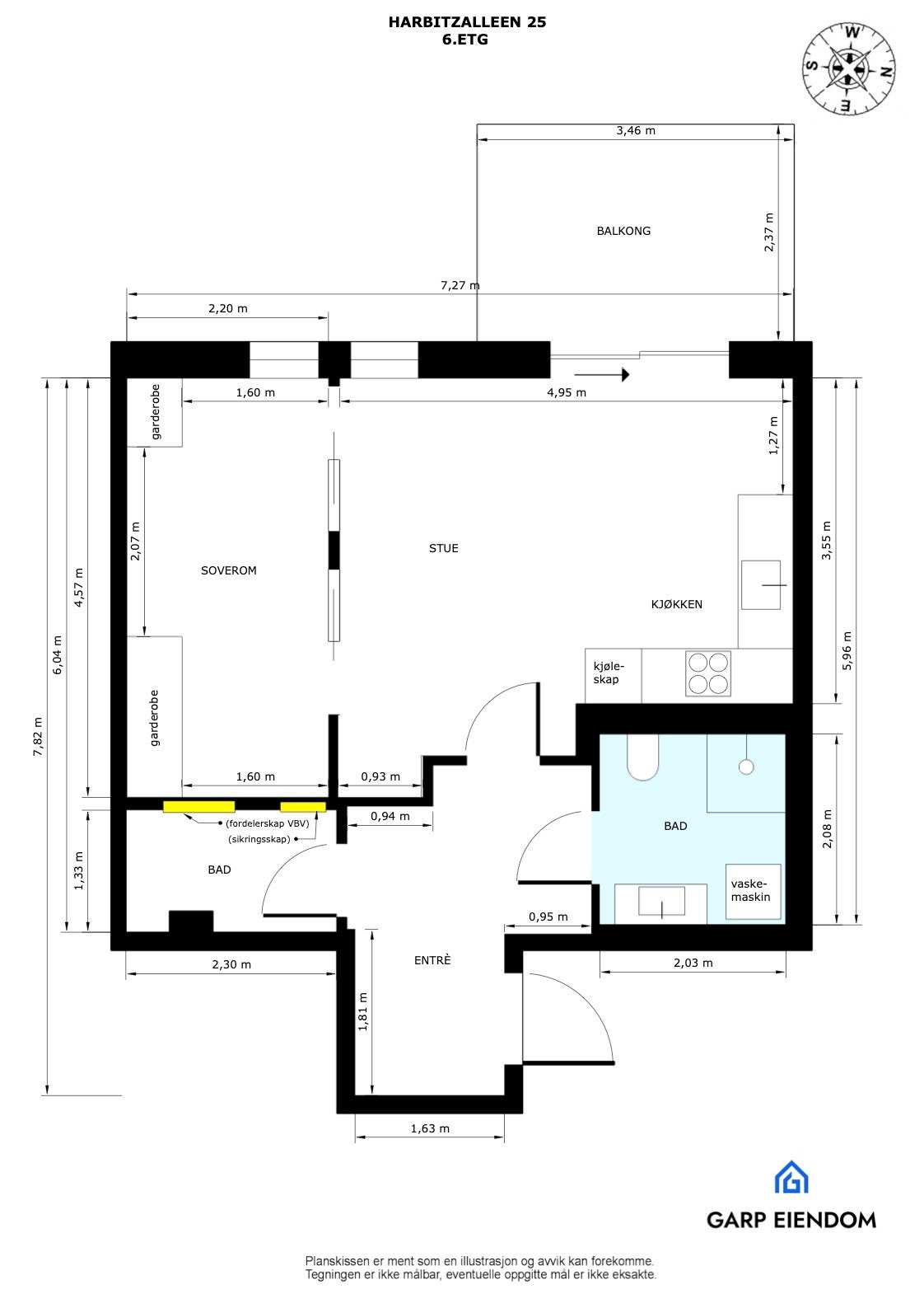 - Boligen disponerer en kjellerbod på ca. 5 m² - Galleribilde