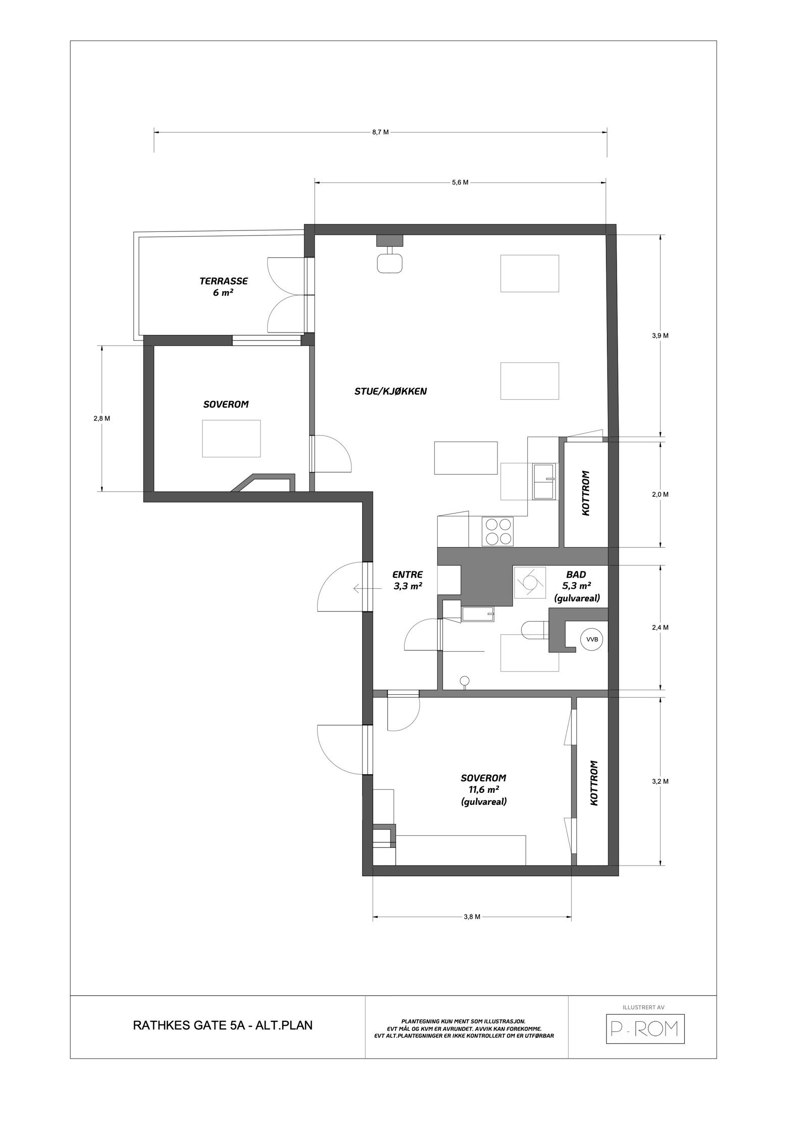 Alternativ planløsning Galleribilde