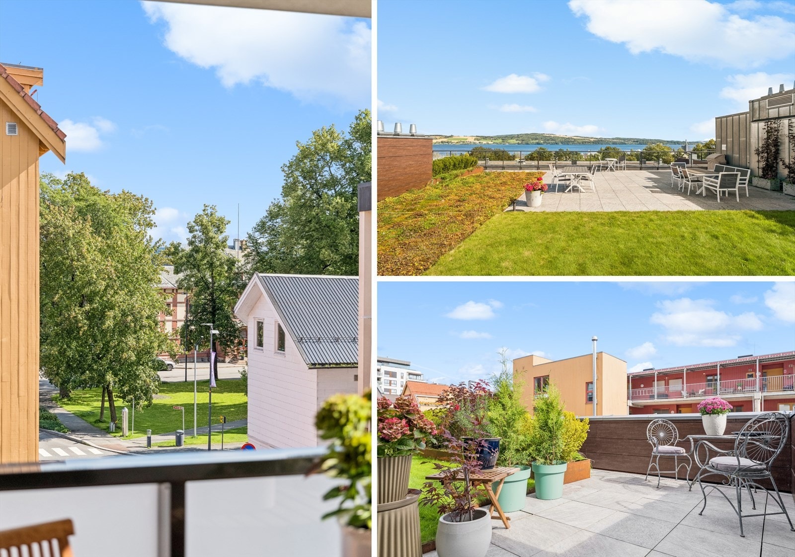 Med denne leiligheten får du to uteplasser samt felles takterrasse. Anses som en sjelden mulighet i Gjøvik sentrum. Galleribilde