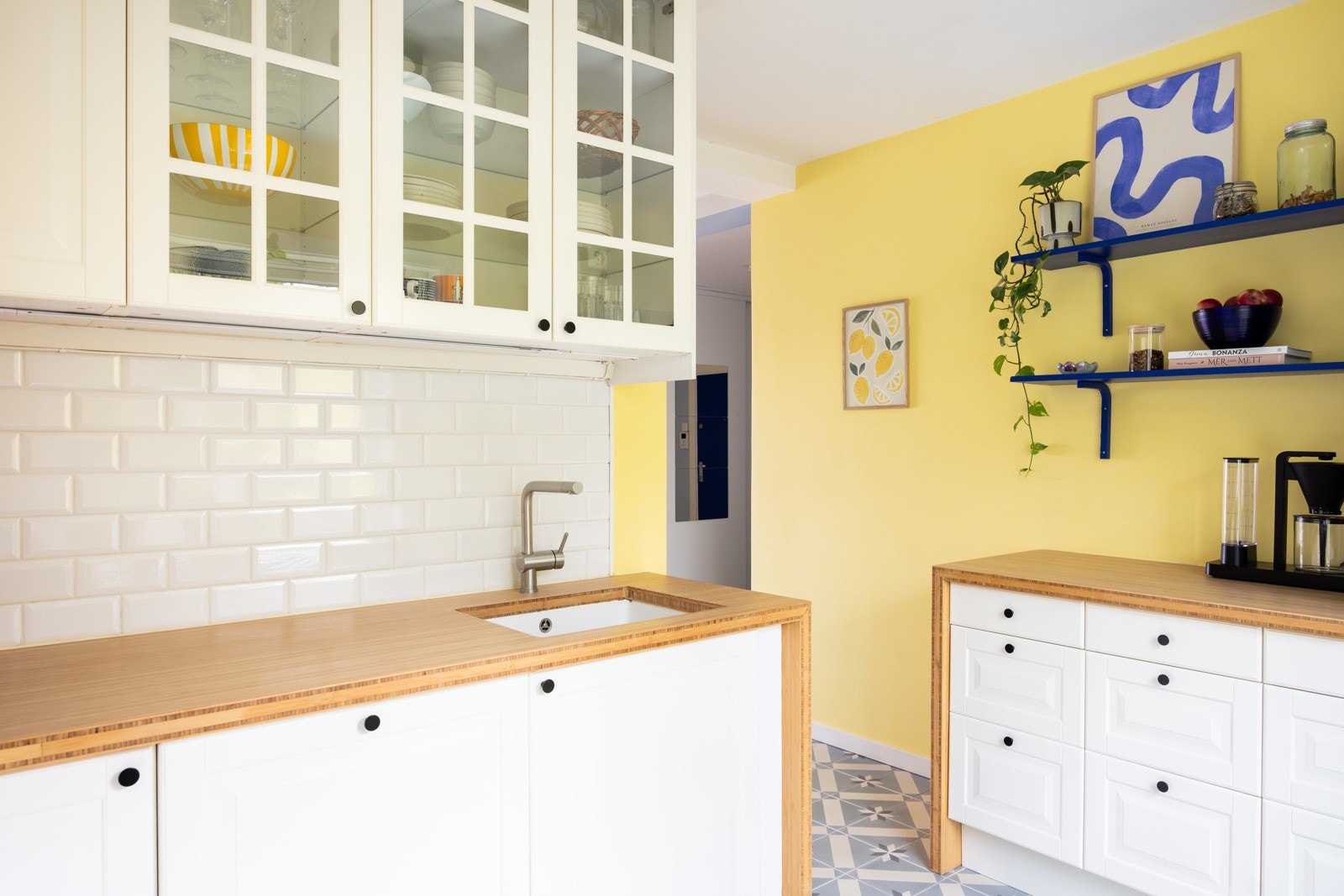 Flislagt gulv med varme. Galleribilde