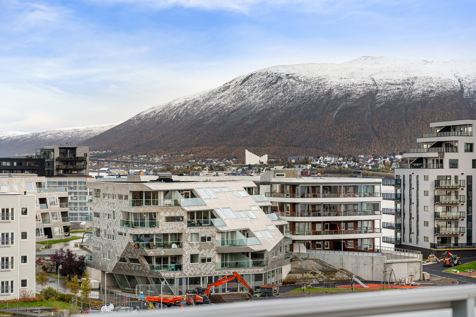 Fin utsikt fra svalgangen også!