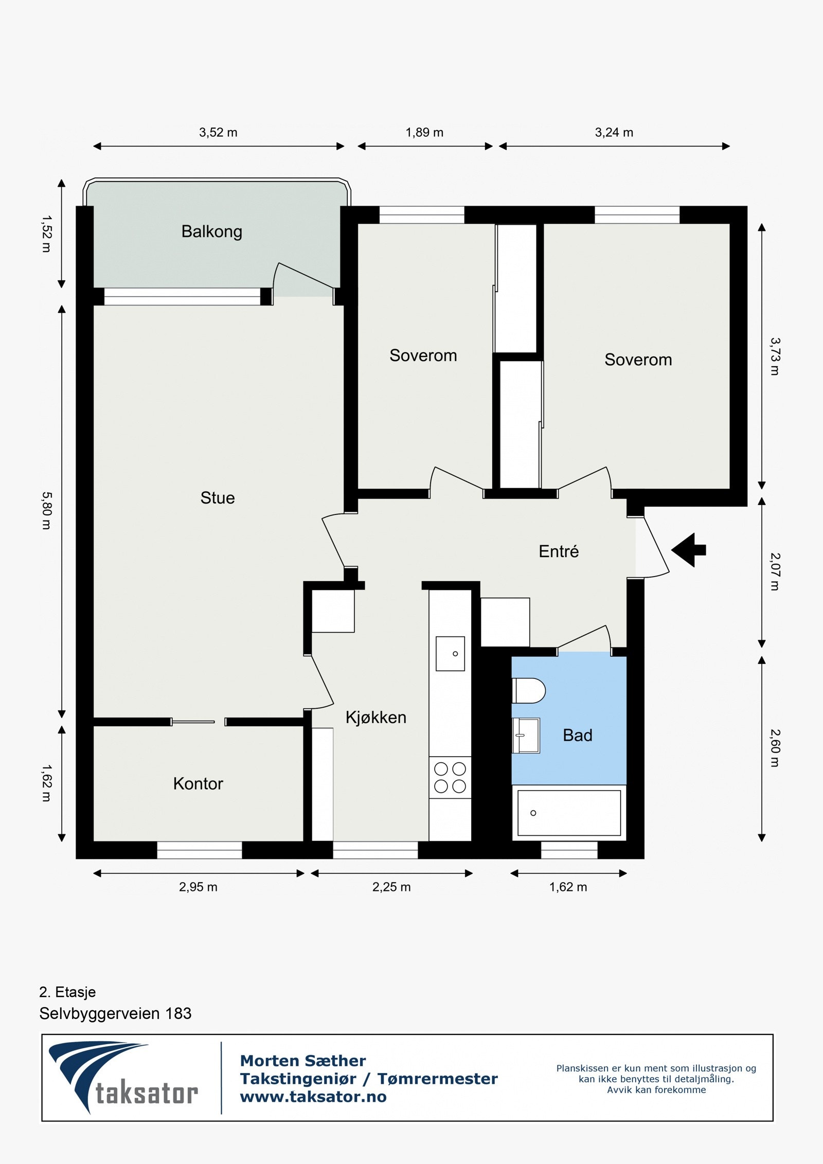 Plantegning av Selvbyggerveien 183 Galleribilde