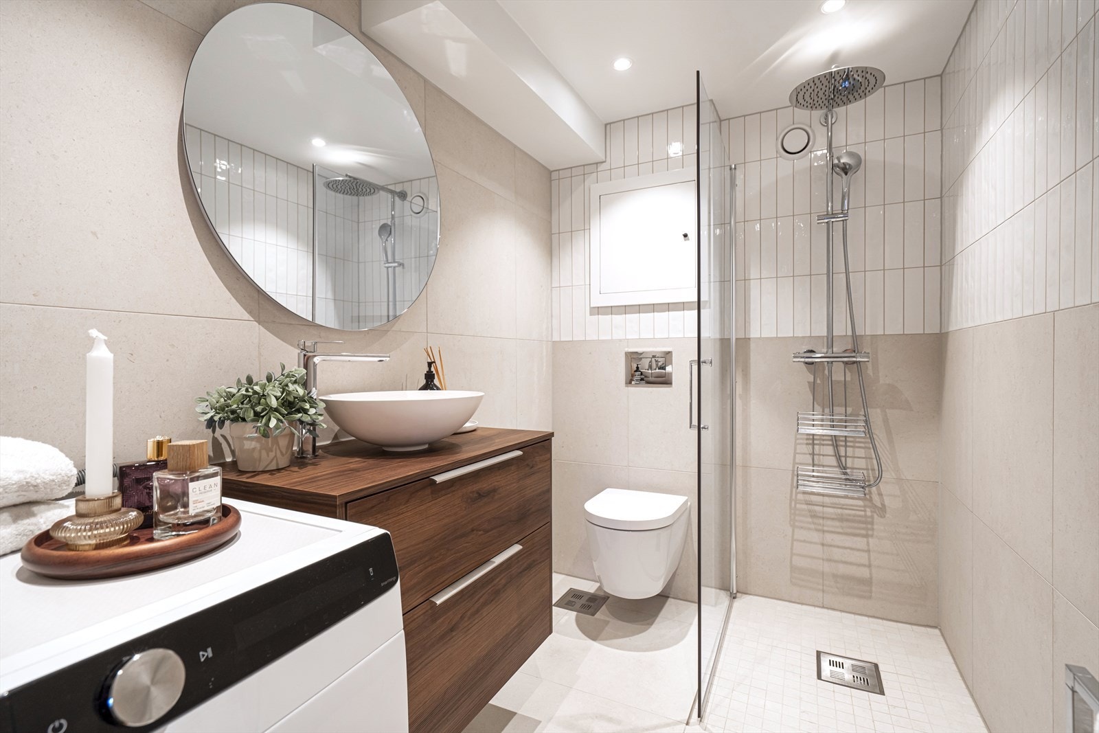 Badet er pusset opp i regi av borettslaget i 2024. Galleribilde